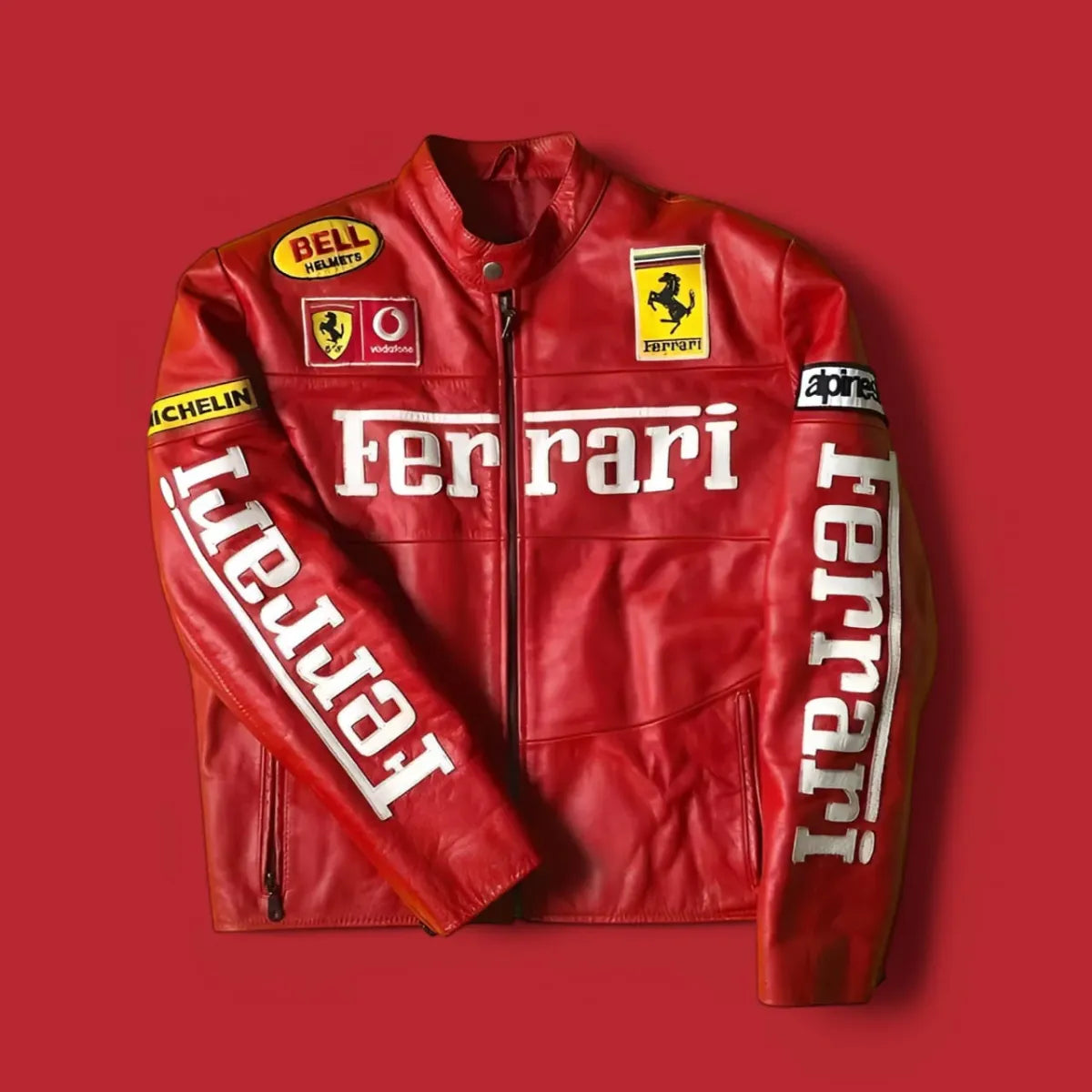 Red Leather Premiun Ferrari Jacket for Men & Women